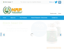 Tablet Screenshot of naturalalternativepharma.com